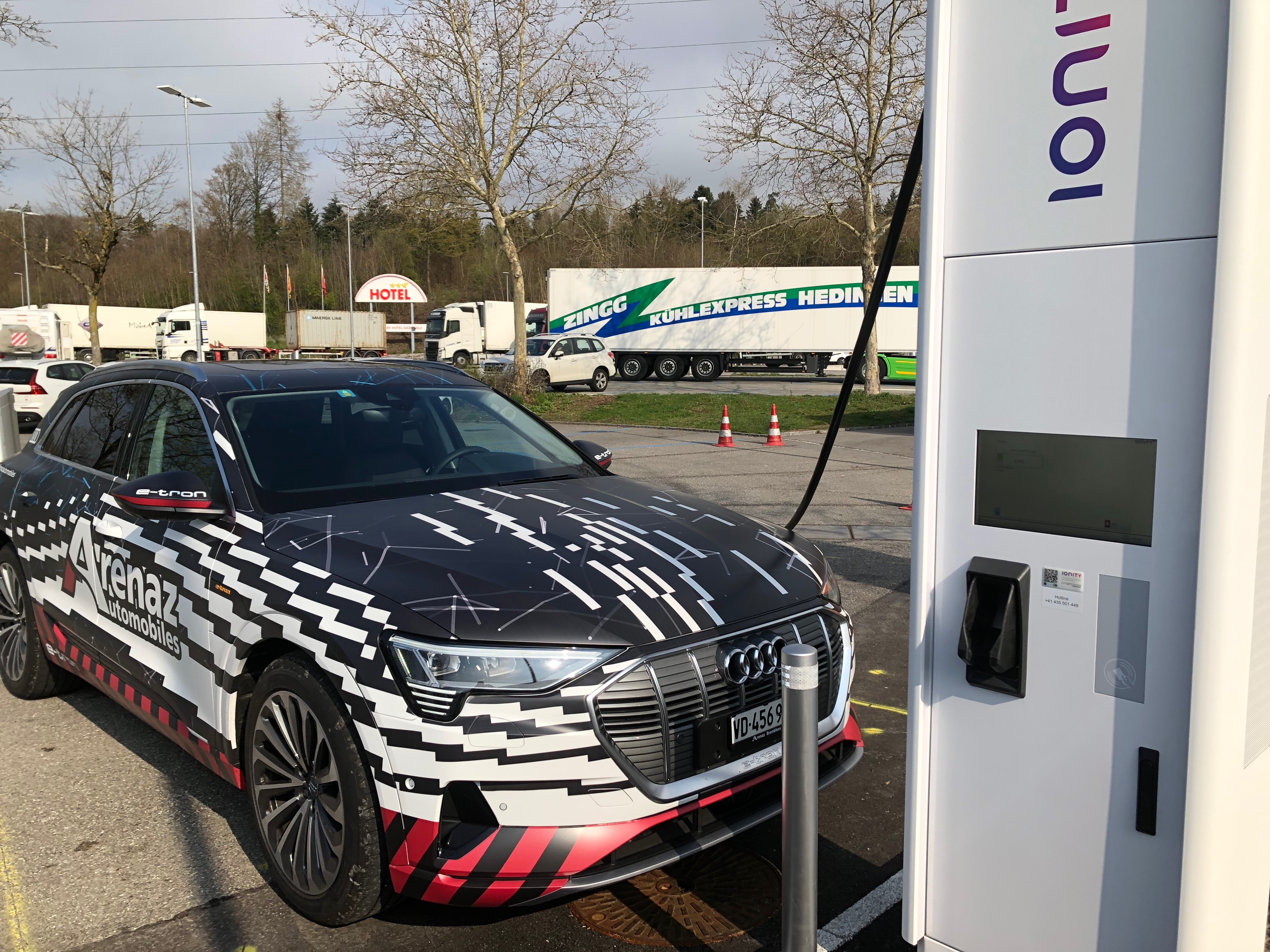 Audi e-tron charging at IONITY